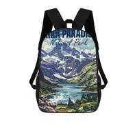 sinyumoney Mochila Escolar Para Niños 17inch Mochila Escolar Para Niños Gran Paradiso Italy Mochila Escolar Informal De Moda Mochilas De Viaje Con Estampado 3D Divertidas Y Geniales