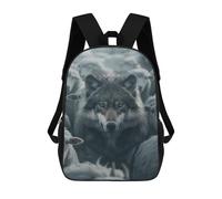 sinyumoney Mochila Escolar Para Niños 17inch Mochila Escolar Para Niños Gray Wolf Sheep Leader Mochila Escolar Informal De Moda Mochilas De Viaje Con Estampado 3D Divertidas Y Geniales