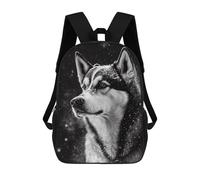 sinyumoney Mochila Escolar Para Niños 17inch Mochila Escolar Para Niños Husky Animal Snow Mochila Escolar Informal De Moda Mochilas De Viaje Con Estampado 3D Divertidas Y Geniales