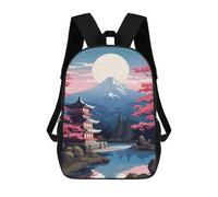 sinyumoney Mochila Escolar Para Niños 17inch Mochila Escolar Para Niños Japanese Temple Landscape Mochila Escolar Informal De Moda Mochilas De Viaje Con Estampado 3D Divertidas Y Geniales