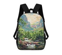 sinyumoney Mochila Escolar Para Niños 17inch Mochila Escolar Para Niños Kruger National Park South Africa Art Mochila Escolar Informal De Moda Mochilas De Viaje Con Estampado 3D Divertidas Y Geniales