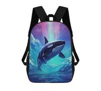 sinyumoney Mochila Escolar Para Niños 17inch Mochila Escolar Para Niños Magical Killer Whale Mochila Escolar Informal De Moda Mochilas De Viaje Con Estampado 3D Divertidas Y Geniales