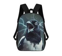 sinyumoney Mochila Escolar Para Niños 17inch Mochila Escolar Para Niños Magpie Lightning Mochila Escolar Informal De Moda Mochilas De Viaje Con Estampado 3D Divertidas Y Geniales