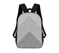 sinyumoney Mochila Escolar Para Niños 17inch Mochila Escolar Para Niños Modern Geometries III Mochila Escolar Informal De Moda Mochilas De Viaje Con Estampado 3D Divertidas Y Geniales