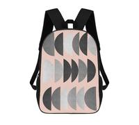 sinyumoney Mochila Escolar Para Niños 17inch Mochila Escolar Para Niños Modern Shapes VI Mochila Escolar Informal De Moda Mochilas De Viaje Con Estampado 3D Divertidas Y Geniales