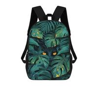 sinyumoney Mochila Escolar Para Niños 17inch Mochila Escolar Para Niños Monster in Monstera Mochila Escolar Informal De Moda Mochilas De Viaje Con Estampado 3D Divertidas Y Geniales
