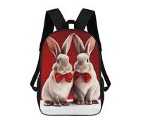 sinyumoney Mochila Escolar Para Niños 17inch Mochila Escolar Para Niños Rabbit Cute Animal Mochila Escolar Informal De Moda Mochilas De Viaje Con Estampado 3D Divertidas Y Geniales