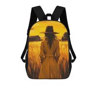 sinyumoney Mochila Escolar Para Niños 17inch Mochila Escolar Para Niños Return to The Home Mochila Escolar Informal De Moda Mochilas De Viaje Con Estampado 3D Divertidas Y Geniales