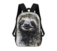 sinyumoney Mochila Escolar Para Niños 17inch Mochila Escolar Para Niños Sloth Slow And Steady Mochila Escolar Informal De Moda Mochilas De Viaje Con Estampado 3D Divertidas Y Geniales