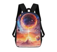 sinyumoney Mochila Escolar Para Niños 17inch Mochila Escolar Para Niños Space Magic Mochila Escolar Informal De Moda Mochilas De Viaje Con Estampado 3D Divertidas Y Geniales