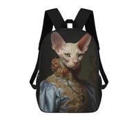 sinyumoney Mochila Escolar Para Niños 17inch Mochila Escolar Para Niños Sphynx Cat Queen Mochila Escolar Informal De Moda Mochilas De Viaje Con Estampado 3D Divertidas Y Geniales