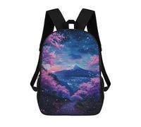 sinyumoney Mochila Escolar Para Niños 17inch Mochila Escolar Para Niños Street View Mountains Mochila Escolar Informal De Moda Mochilas De Viaje Con Estampado 3D Divertidas Y Geniales