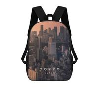 sinyumoney Mochila Escolar Para Niños 17inch Mochila Escolar Para Niños Tokyo Japan Mochila Escolar Informal De Moda Mochilas De Viaje Con Estampado 3D Divertidas Y Geniales