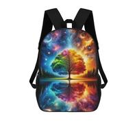 sinyumoney Mochila Escolar Para Niños 17inch Mochila Escolar Para Niños Tree of Life Spiritual Mochila Escolar Informal De Moda Mochilas De Viaje Con Estampado 3D Divertidas Y Geniales