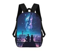 sinyumoney Mochila Escolar Para Niños 17inch Mochila Escolar Para Niños Urban Stargazers Mochila Escolar Informal De Moda Mochilas De Viaje Con Estampado 3D Divertidas Y Geniales