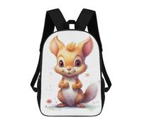 sinyumoney Mochila Escolar Para Niños 17inch Mochila Escolar Para Niños Watercolor Baby Squirrel Mochila Escolar Informal De Moda Mochilas De Viaje Con Estampado 3D Divertidas Y Geniales