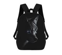 sinyumoney Mochila Escolar Para Niños 17inch Mochila Escolar Para Niños Wolf in The Dark Mochila Escolar Informal De Moda Mochilas De Viaje Con Estampado 3D Divertidas Y Geniales