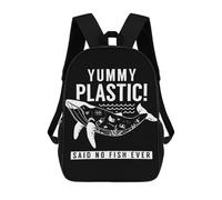 sinyumoney Mochila Escolar Para Niños 17inch Mochila Escolar Para Niños Yummy Plastic Whale Mochila Escolar Informal De Moda Mochilas De Viaje Con Estampado 3D Divertidas Y Geniales