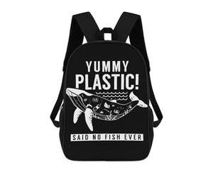 sinyumoney Mochila Escolar Para Niños 17inch Mochila Escolar Para Niños Yummy Plastic Whale Mochila Escolar Informal De Moda Mochilas De Viaje Con Estampado 3D Divertidas Y Geniales