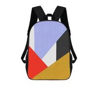 sinyumoney Mochila Escolar Para Niños Abstract Collage 04 Mochilas Para Libros Mochila Informal De Viaje Con Impresión 3D Para Niños Y Niñas Mochila De Gran Capacidad 17inch