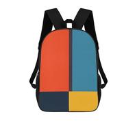sinyumoney Mochila Escolar Para Niños Abstract Collage 08 Mochilas Para Libros Mochila Informal De Viaje Con Impresión 3D Para Niños Y Niñas Mochila De Gran Capacidad 17inch