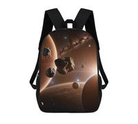 sinyumoney Mochila Escolar Para Niños Asteroids on Space Mochila De Moda Para Adolescentes Mochila Informal Para Niños Y Niñas Mochila Escolar Con Impresión 3D 17inch