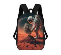 sinyumoney Mochila Escolar Para Niños Astronaut in Space of Tree Mochila De Moda Para Adolescentes Mochila Informal Para Niños Y Niñas Mochila Escolar Con Impresión 3D 17inch