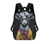 sinyumoney Mochila Escolar Para Niños Baby Goat Mochilas Para Libros Mochila Informal De Viaje Con Impresión 3D Para Niños Y Niñas Mochila De Gran Capacidad 17inch