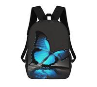sinyumoney Mochila Escolar Para Niños Butterfly Colorful Mochila De Moda Para Adolescentes Mochila Informal Para Niños Y Niñas Mochila Escolar Con Impresión 3D 17inch