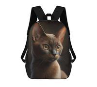 Sinyumoney Mochila escolar para niños Cat Close Up Mochila Casual para Viajes, Impreso en 3D, para niños y niñas, gran capacidad, Sphynx Cat, 17"