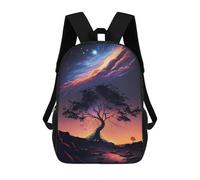 sinyumoney Mochila Escolar Para Niños Celestial Roots Mochila De Moda Para Adolescentes Mochila Informal Para Niños Y Niñas Mochila Escolar Con Impresión 3D 17inch