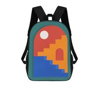 sinyumoney Mochila Escolar Para Niños Classical Architecture III Mochila De Moda Para Adolescentes Mochila Informal Para Niños Y Niñas Mochila Escolar Con Impresión 3D 17inch