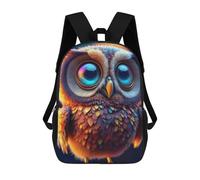 sinyumoney Mochila Escolar Para Niños Colorful Fantasy Owl Mochilas Para Libros Mochila Informal De Viaje Con Impresión 3D Para Niños Y Niñas Mochila De Gran Capacidad 17inch