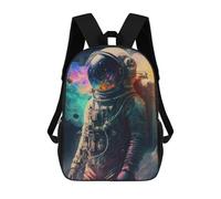 sinyumoney Mochila Escolar Para Niños Cosmic Astronaut Journey-4 Mochilas Para Libros Mochila Informal De Viaje Con Impresión 3D Para Niños Y Niñas Mochila De Gran Capacidad 17inch
