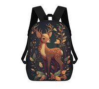 sinyumoney Mochila Escolar Para Niños Cute Deer Animal Cartoon Mochila De Moda Para Adolescentes Mochila Informal Para Niños Y Niñas Mochila Escolar Con Impresión 3D 17inch