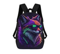 sinyumoney Mochila Escolar Para Niños Cute Whimsical Fox Mochilas Para Libros Mochila Informal De Viaje Con Impresión 3D Para Niños Y Niñas Mochila De Gran Capacidad 17inch