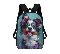 sinyumoney Mochila Escolar Para Niños Cute Whimsical Puppy Art Mochilas Para Libros Mochila Informal De Viaje Con Impresión 3D Para Niños Y Niñas Mochila De Gran Capacidad 17inch
