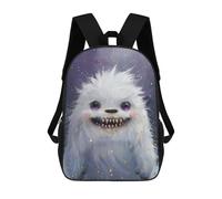 sinyumoney Mochila Escolar Para Niños Cute Yeti Monster Mochilas Para Libros Mochila Informal De Viaje Con Impresión 3D Para Niños Y Niñas Mochila De Gran Capacidad 17inch
