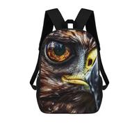 sinyumoney Mochila Escolar Para Niños Eagle Eye Close-Up Mochilas Para Libros Mochila Informal De Viaje Con Impresión 3D Para Niños Y Niñas Mochila De Gran Capacidad 17inch
