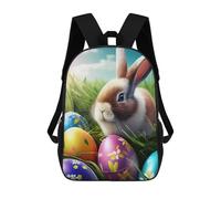 sinyumoney Mochila Escolar Para Niños Easter Egg Hunt Scene Mochilas Para Libros Mochila Informal De Viaje Con Impresión 3D Para Niños Y Niñas Mochila De Gran Capacidad 17inch