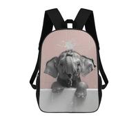 sinyumoney Mochila Escolar Para Niños Elephant in Bathroom Mochilas Para Libros Mochila Informal De Viaje Con Impresión 3D Para Niños Y Niñas Mochila De Gran Capacidad 17inch