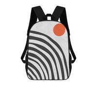 sinyumoney Mochila Escolar Para Niños Expressionist Sunset 2 Mochila De Moda Para Adolescentes Mochila Informal Para Niños Y Niñas Mochila Escolar Con Impresión 3D 17inch