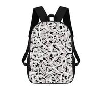 sinyumoney Mochila Escolar Para Niños Expressionist Traits 01 Mochilas Para Libros Mochila Informal De Viaje Con Impresión 3D Para Niños Y Niñas Mochila De Gran Capacidad 17inch