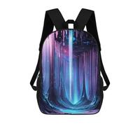 sinyumoney Mochila Escolar Para Niños Fantasy Cave Crystal Mochila De Moda Para Adolescentes Mochila Informal Para Niños Y Niñas Mochila Escolar Con Impresión 3D 17inch