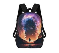 sinyumoney Mochila Escolar Para Niños Fantasy Cosmic Illusions Mochila De Moda Para Adolescentes Mochila Informal Para Niños Y Niñas Mochila Escolar Con Impresión 3D 17inch