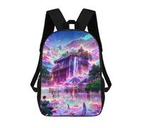 sinyumoney Mochila Escolar Para Niños Fantasy Floating Island -3 Mochilas Para Libros Mochila Informal De Viaje Con Impresión 3D Para Niños Y Niñas Mochila De Gran Capacidad 17inch