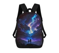 sinyumoney Mochila Escolar Para Niños Galactic Lightning Strike Mochila De Moda Para Adolescentes Mochila Informal Para Niños Y Niñas Mochila Escolar Con Impresión 3D 17inch