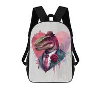 sinyumoney Mochila Escolar Para Niños Gangster Style Dinosaurs Mochila De Moda Para Adolescentes Mochila Informal Para Niños Y Niñas Mochila Escolar Con Impresión 3D 17inch