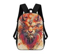 Sinyumoney Mochila Escolar Para Niños Gato Japan Mochila Escolar Para Niños, Estilo Casual Y Tendencia, Impreso En 3D, Divertido Y Original, Tiger In Color Paleta, 17"