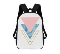 sinyumoney Mochila Escolar Para Niños Geometric Art 4 Mochilas Para Libros Mochila Informal De Viaje Con Impresión 3D Para Niños Y Niñas Mochila De Gran Capacidad 17inch